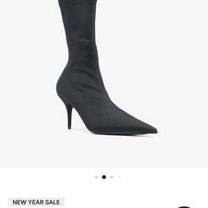 Balenciaga Black Heeled Boots